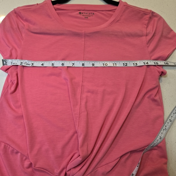 Athleta Women's Pink Twist Front Top Size XXS - Picture 6 of 9